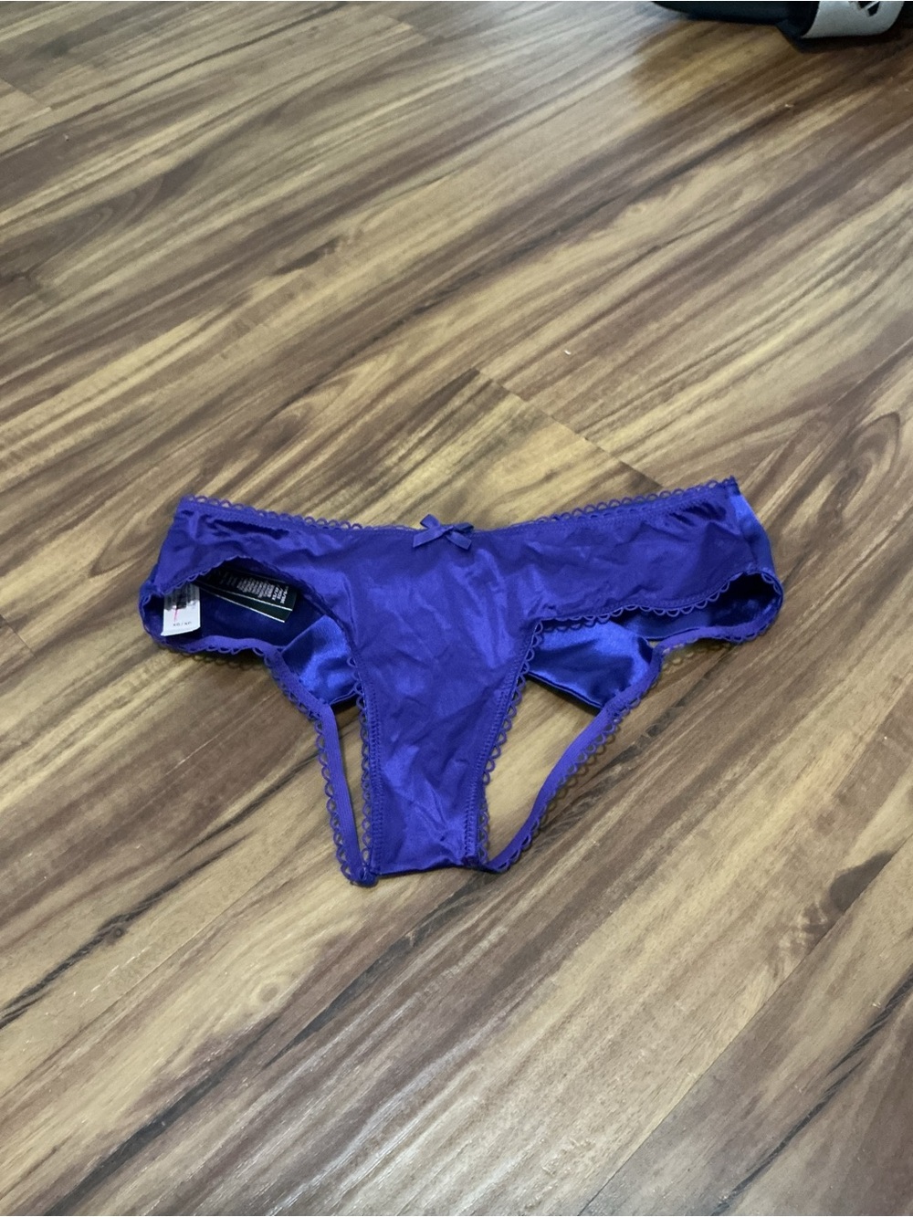 Victoria's Secret Satin Bikini Briefs in Vibrant Purple